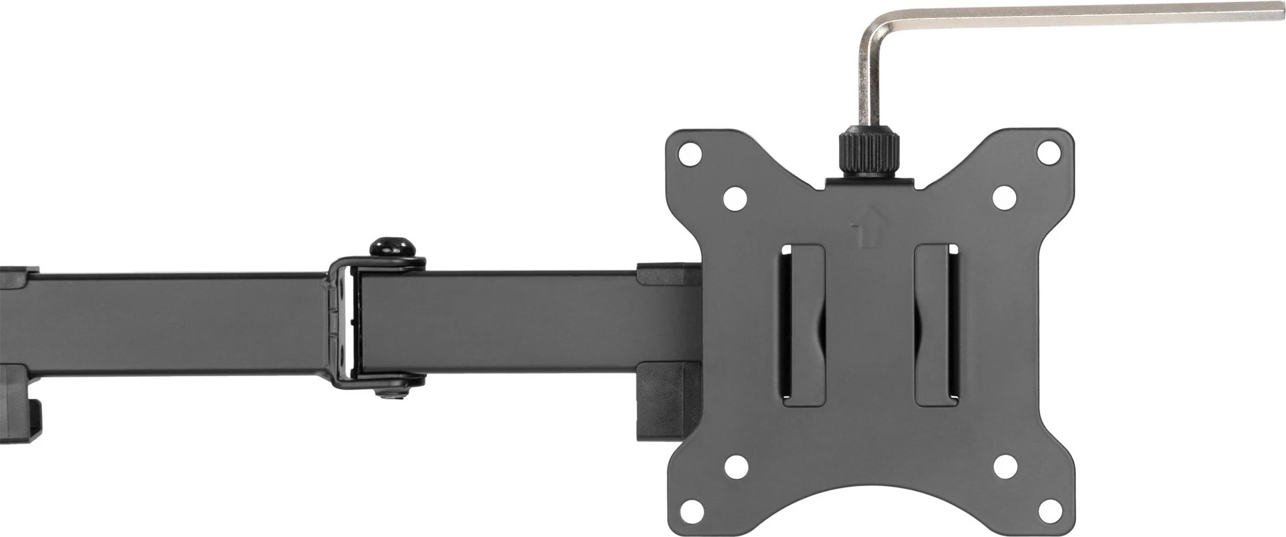 Mbajtës dy monitorësh Digitus universal, 15-32 inç, 8 kg, VESA 75x75/100x100, i zi