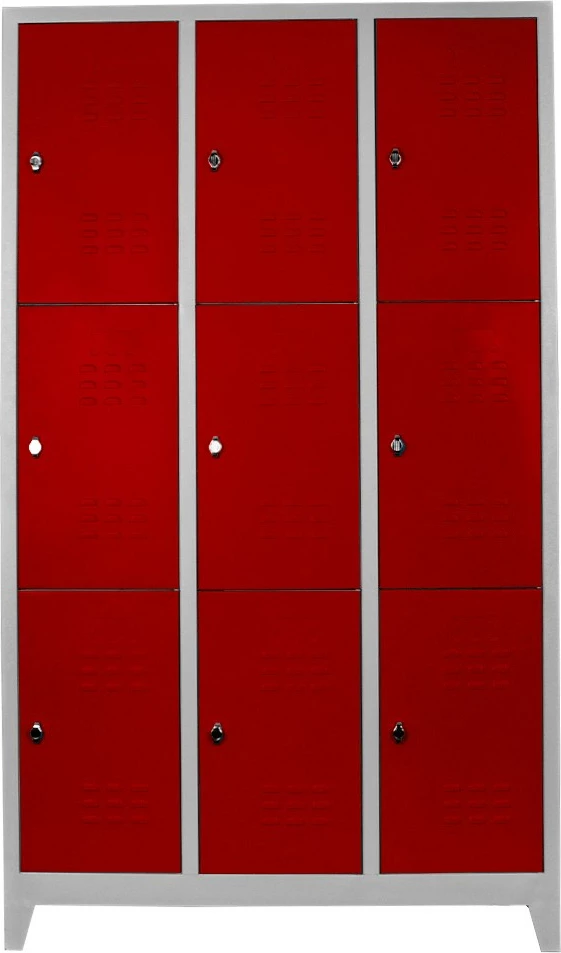 Dollap locker për ruajtje, Skye Decor, gri e kuqe, Js1024Kı