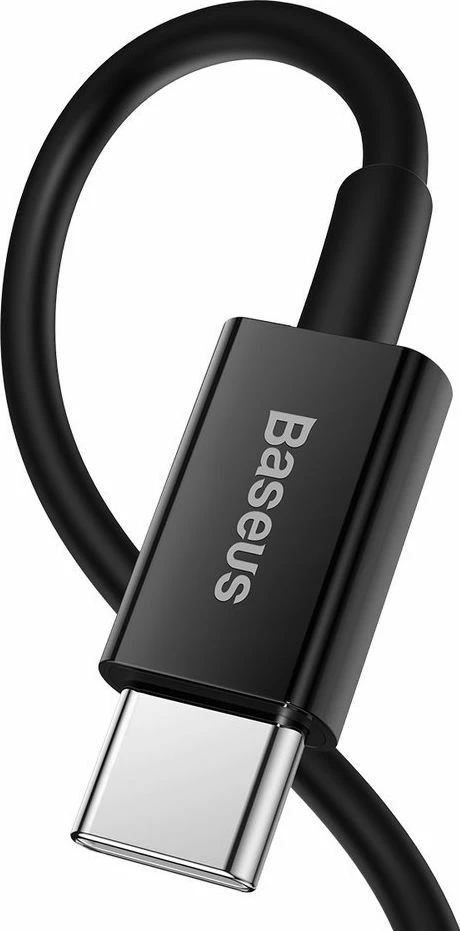 Kabllo USB-C - Lightning Baseus Superior BSU2666BLK, 1 m, PD 20 W, 480 Mbps, e zezë, 1 copë