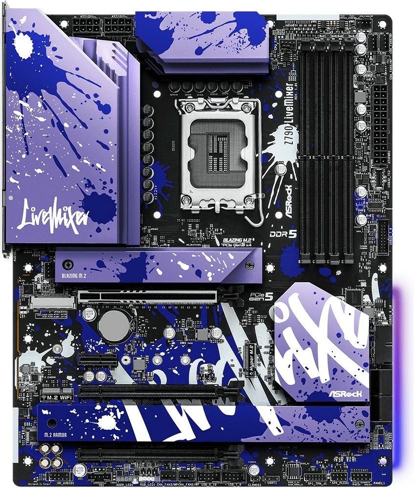 Pllakë amë ASRock Z790 LiveMixer, Intel, LGA 1700, DDR5, 128 GB, Vjollcë