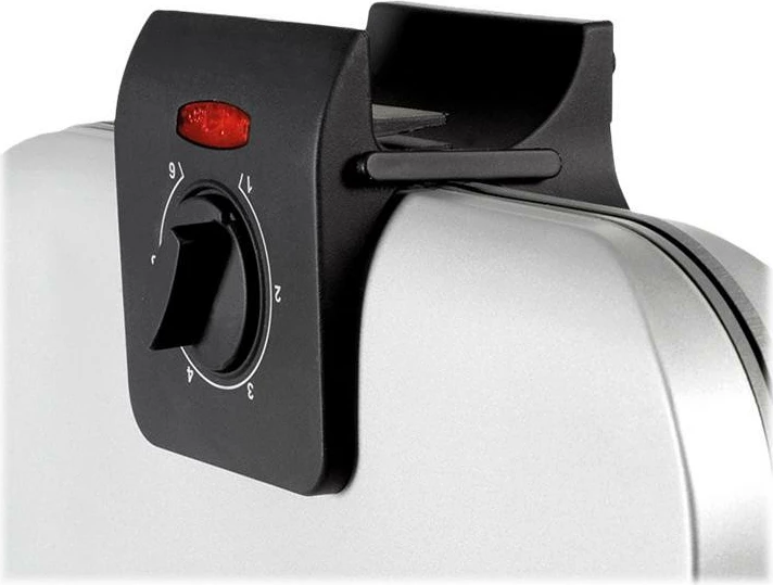 Pjekëse gofrash dyfishe, Unold, 48241, 1200W, pllaka jo-ngjitëse, argjendtë e zezë