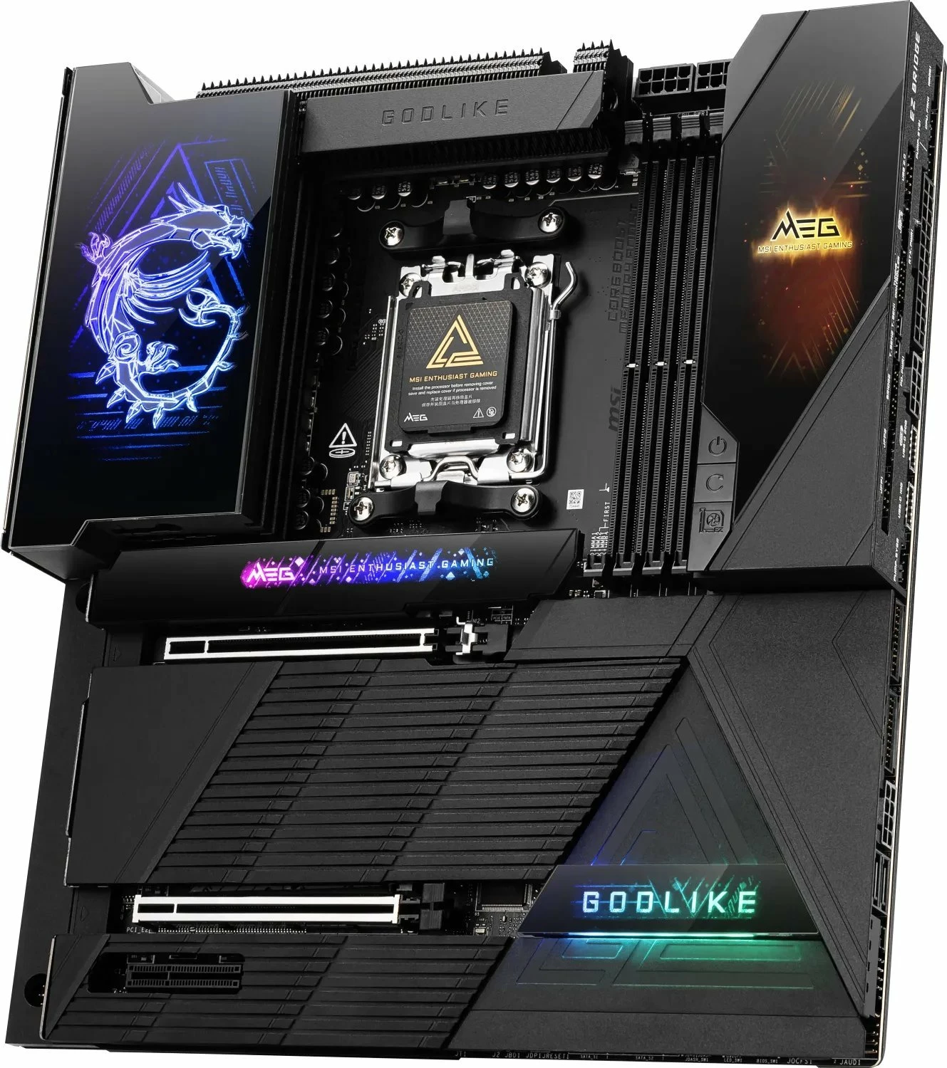 Pllakë amë MSI MEG X870E GODLIKE E-ATX, 256GB RAM, WiFi, Bluetooth, USB4, e zezë, set me antenë WiFi + 4 kabllo SATA + vida M.2 + pendrive