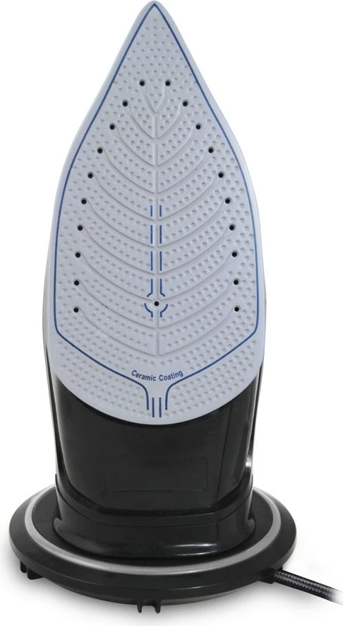 Hekur me avull wireless, Esperanza Satin, 2600 W, pllaka qeramike, depo uji 300 ml, zi/gri