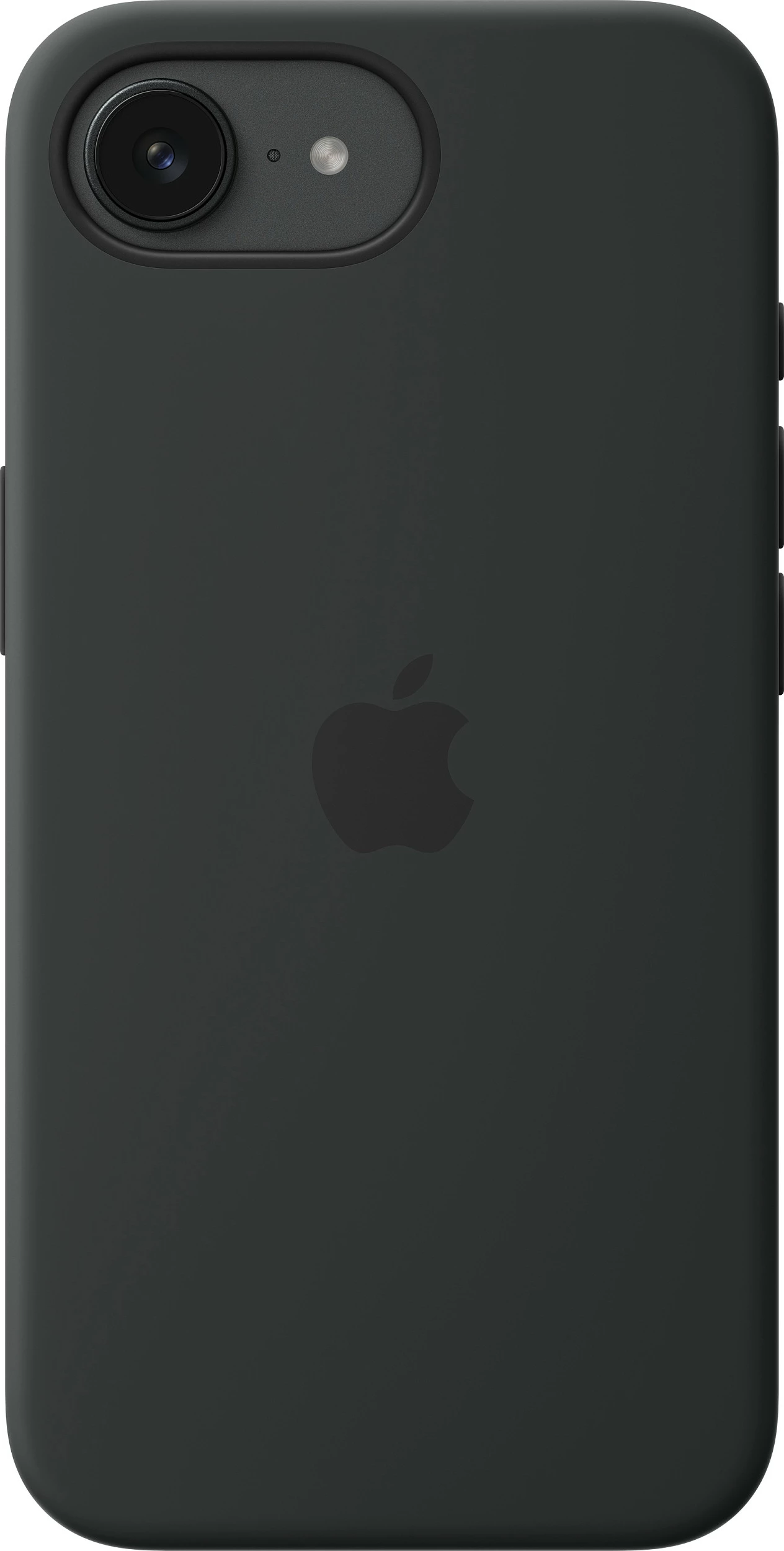 Mbështjellës Apple për iPhone 16e, silikon, 6.1 inç, i zi