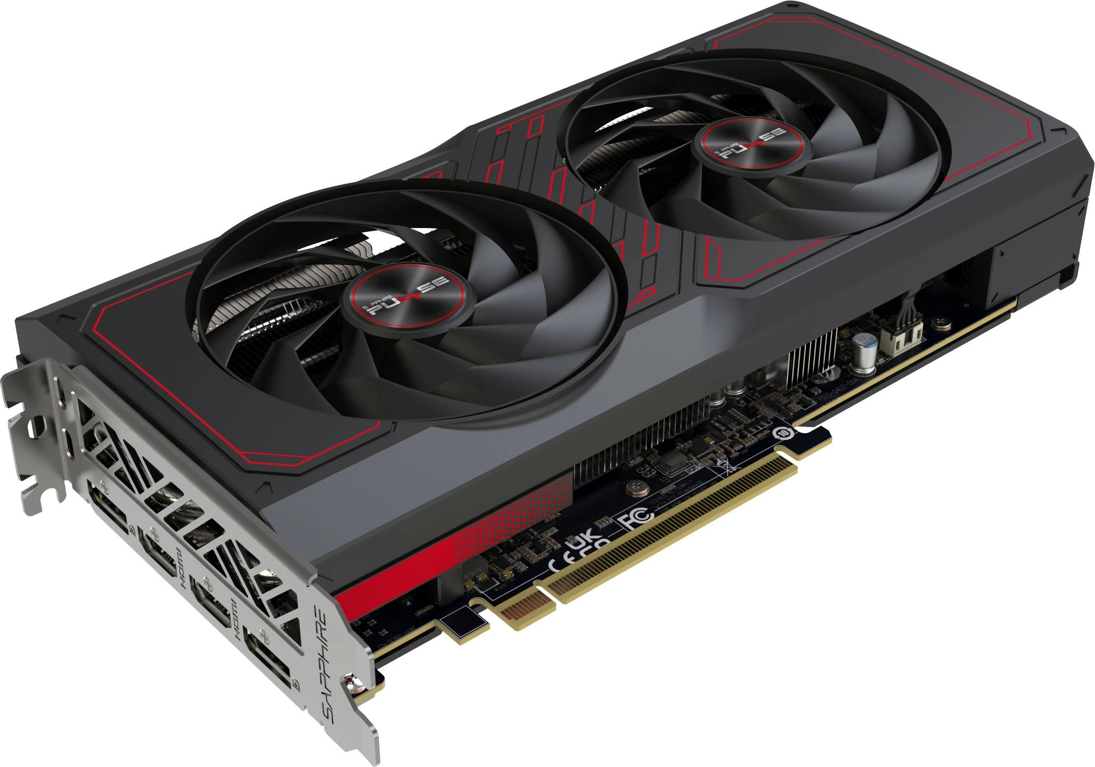 Kartelë grafike Sapphire PULSE Radeon RX 7600 XT, 16 GB, GDDR6, PCI Express x8 4.0, ngjyrë e zezë