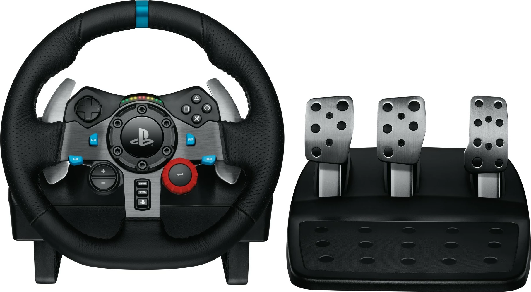 Timoni i garave Logitech G G29 Driving Force, PlayStation 5 dhe PlayStation 4, USB 2.0, i zi