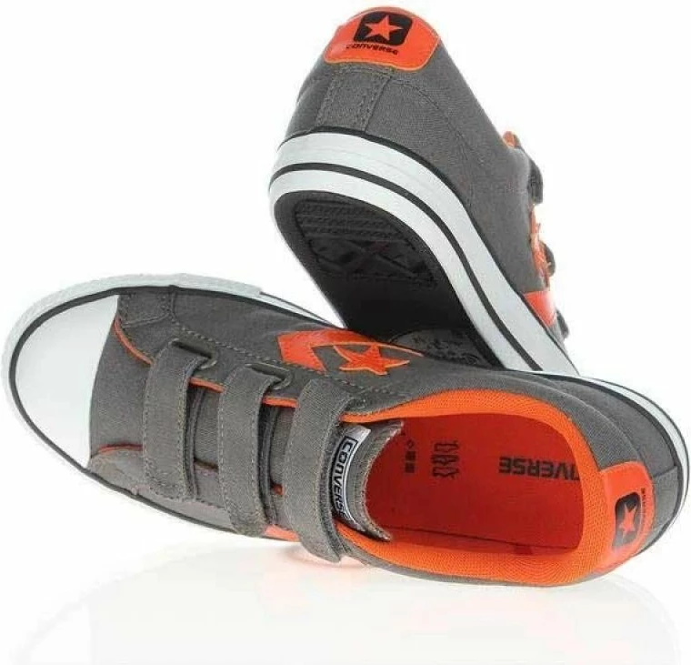 Atlete për fëmijë Converse, gri/portokalli