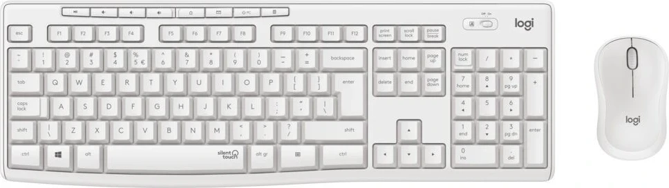 Set Tastierë + Maus Logitech MK295, e bardhë