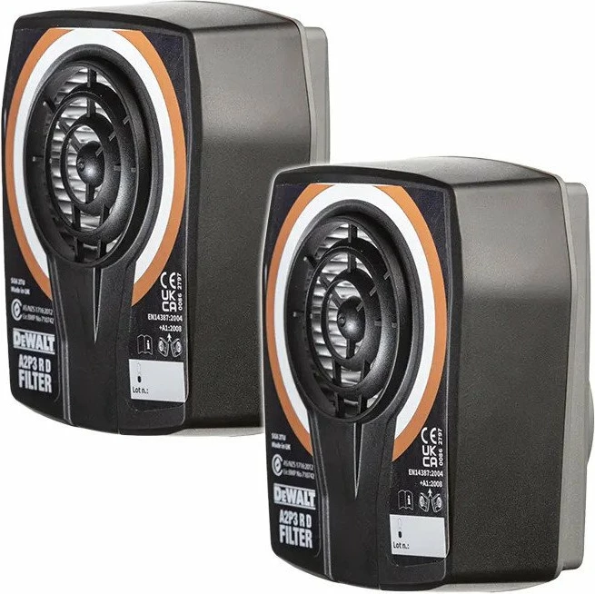 Filter zëvendësues për maskë DeWalt DXIR1A1A2P3, klasë A2P3, 2 copë