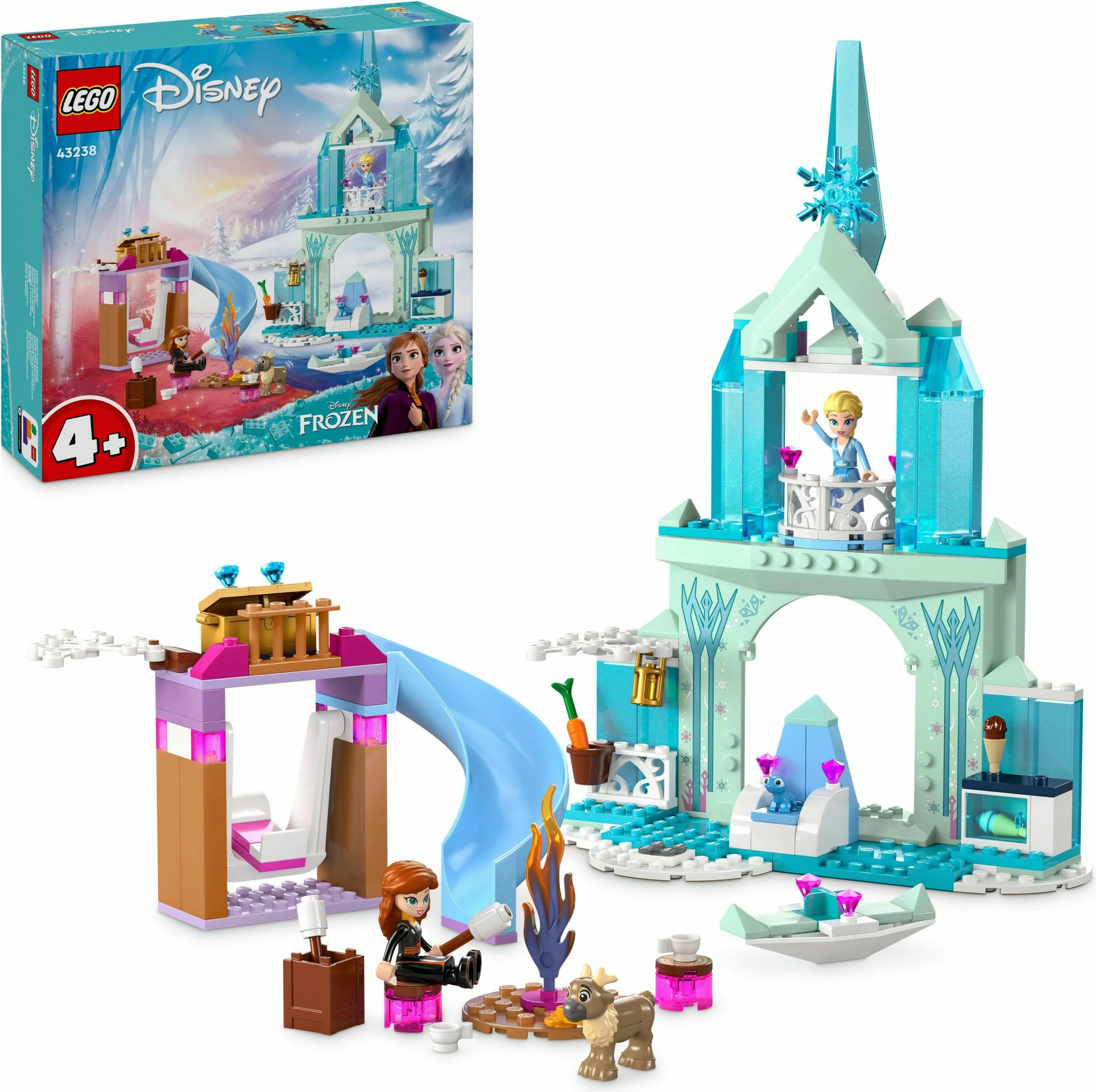 Set ndërtimi LEGO Disney 43238 Elsa's Frozen Castle, 163 pjesë, shumëngjyrësh