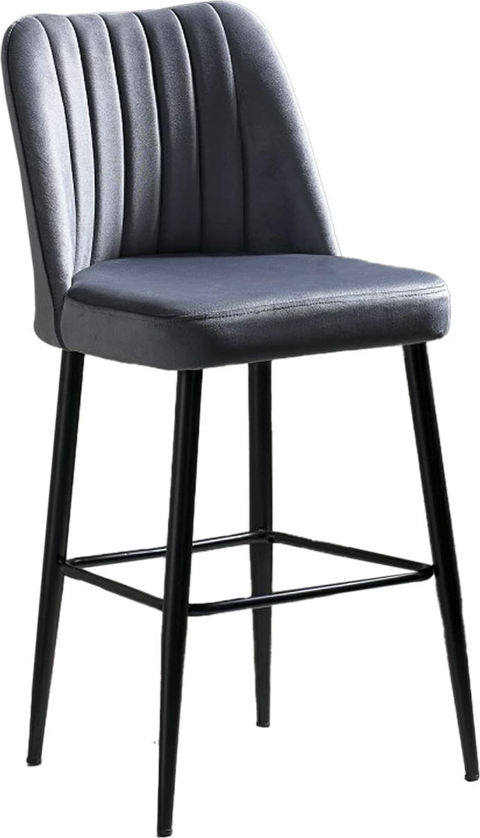 Set karrigesh për bar (4 copë), Hanah Home, Vento, gri