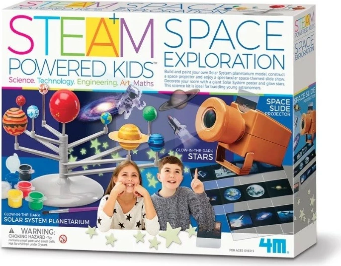 Set edukativ 4m Discovering Space, për fëmijë, pa bateri