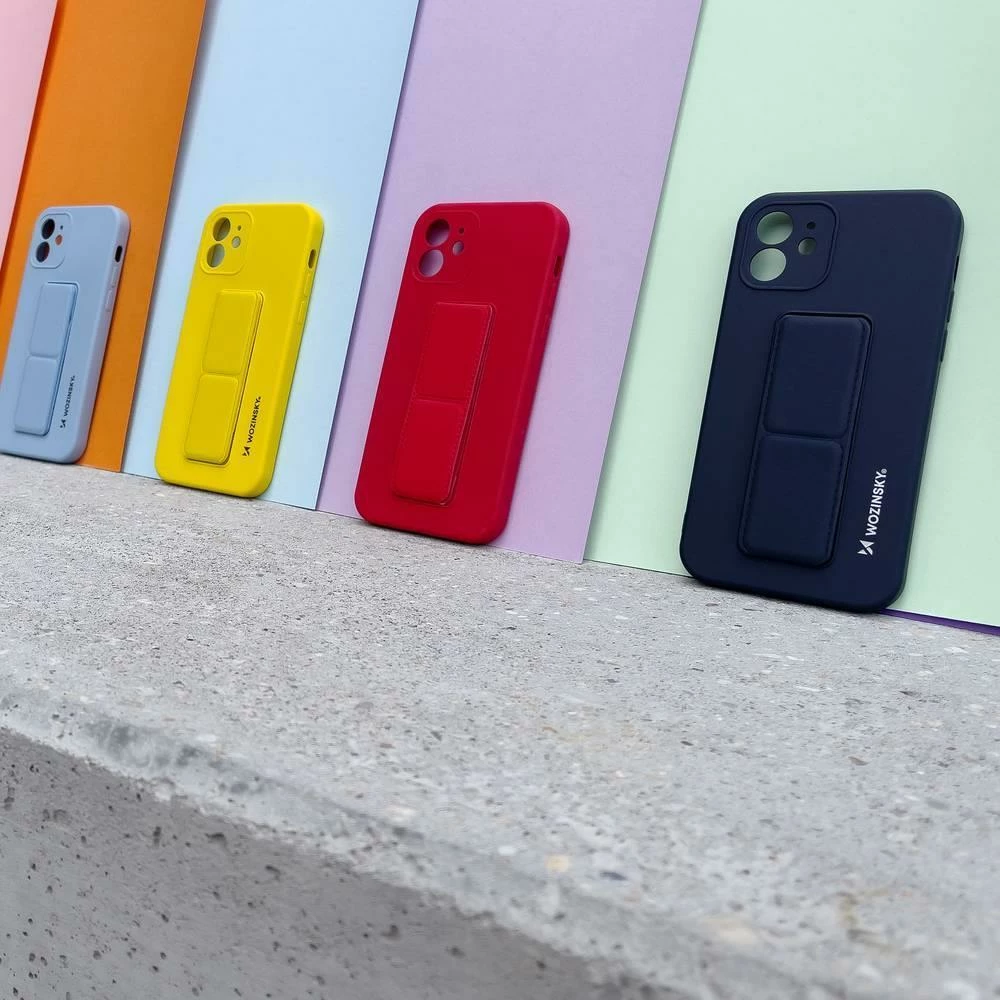 Mbështjellës Wozinsky Kickstand Case për Xiaomi Redmi Note 11/11S, silikon, i zi