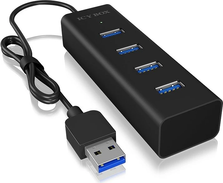 Hub USB 3.0 IcyBox IB-HUB1409-U3, 4 porta, i zi