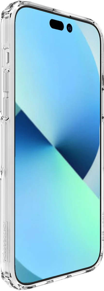 Mbështjellës Nillkin Nature Pro për iPhone 15 Pro Max, i bardhë, transparent