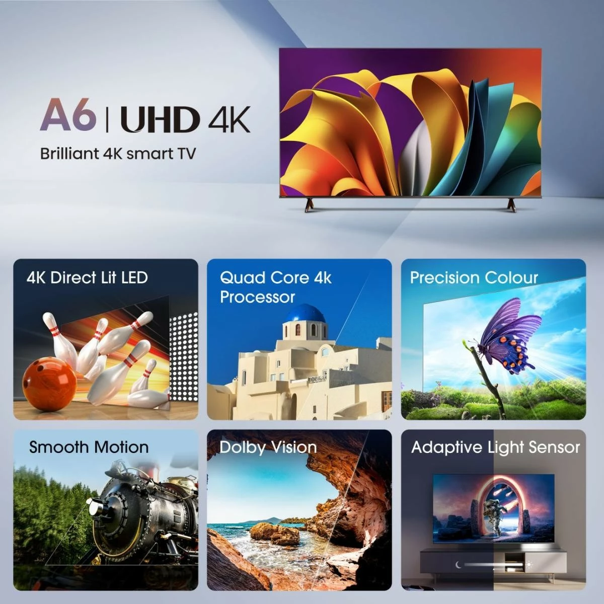 Televizor Hisense 75A6N UHD 4K, Smart TV, Wi-Fi, i zi