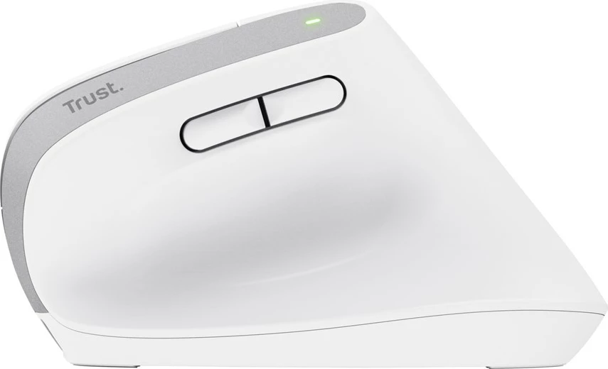 Maus Trust Bayo+, pa tela, optik, 2400 DPI, i bardhë