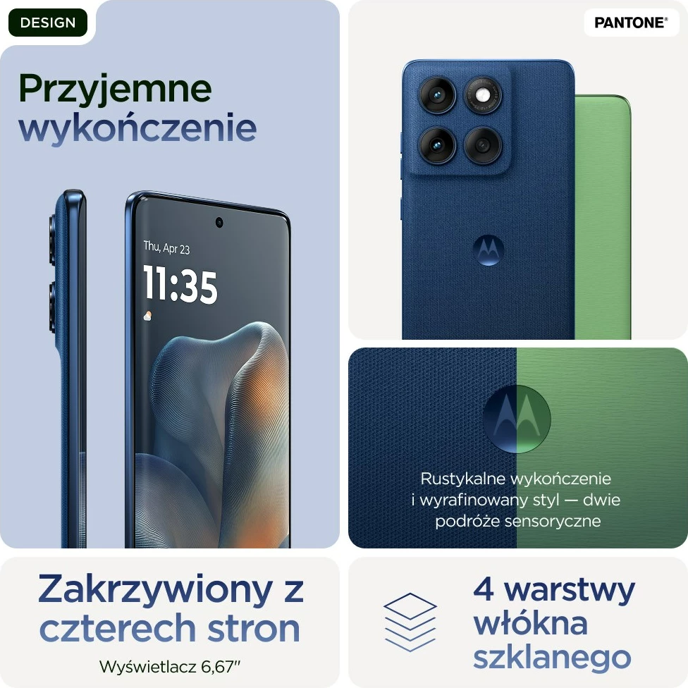 Celular Motorola edge 60, 6.67", 12 GB RAM, 256 GB, 5G, Blu