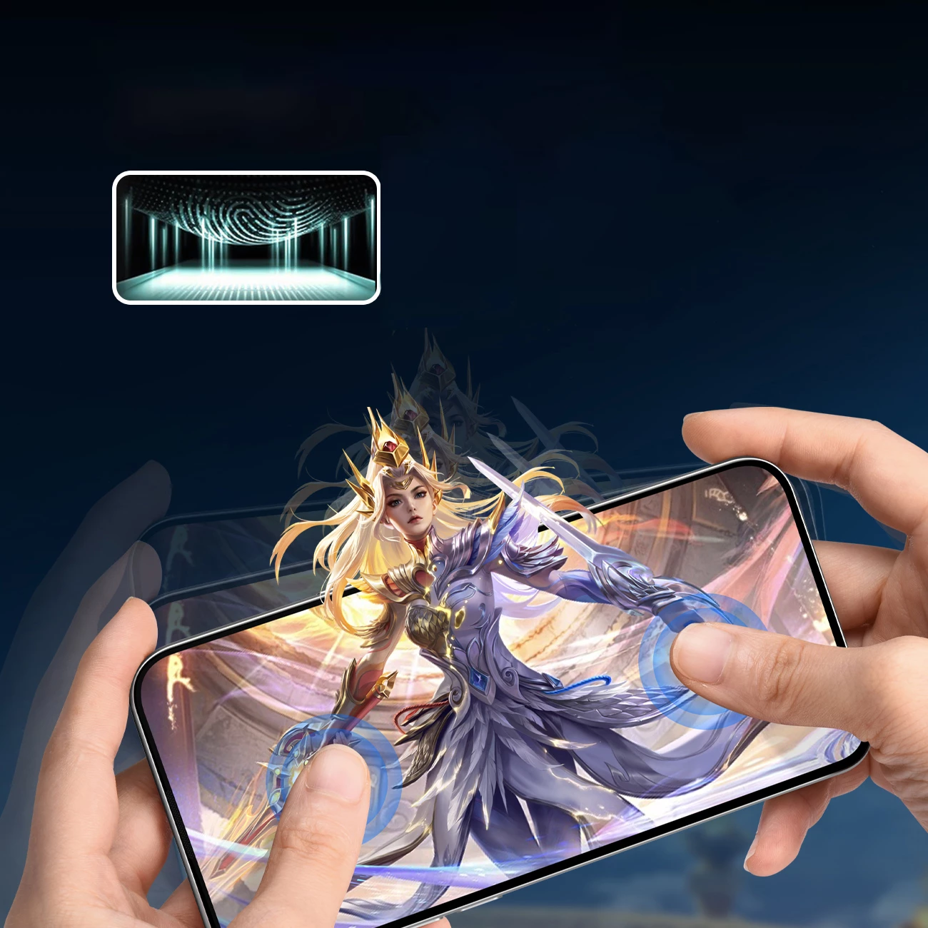 Xham i temperuar Joyroom JR-MAR0317 për iPhone 15 Plus/16 Plus, anti-refleks, 0.33mm