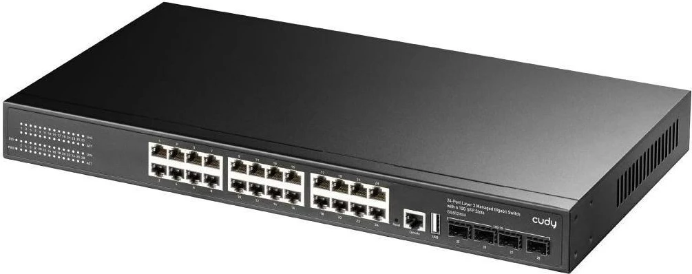 Switch CUDY GS5024S4, 24 porta, Gigabit, i zi