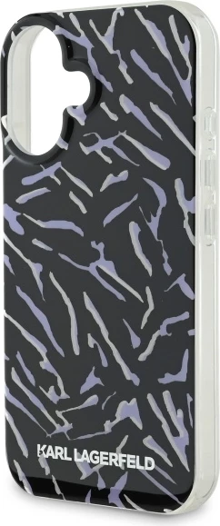 Mbështjellës Karl Lagerfeld Zebra me kordë për iPhone 16 Plus, Violet