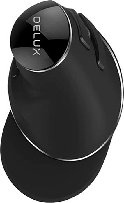 Maus vertikal pa kabllo Delux M618PD, 4200 DPI, i zi-bardhë