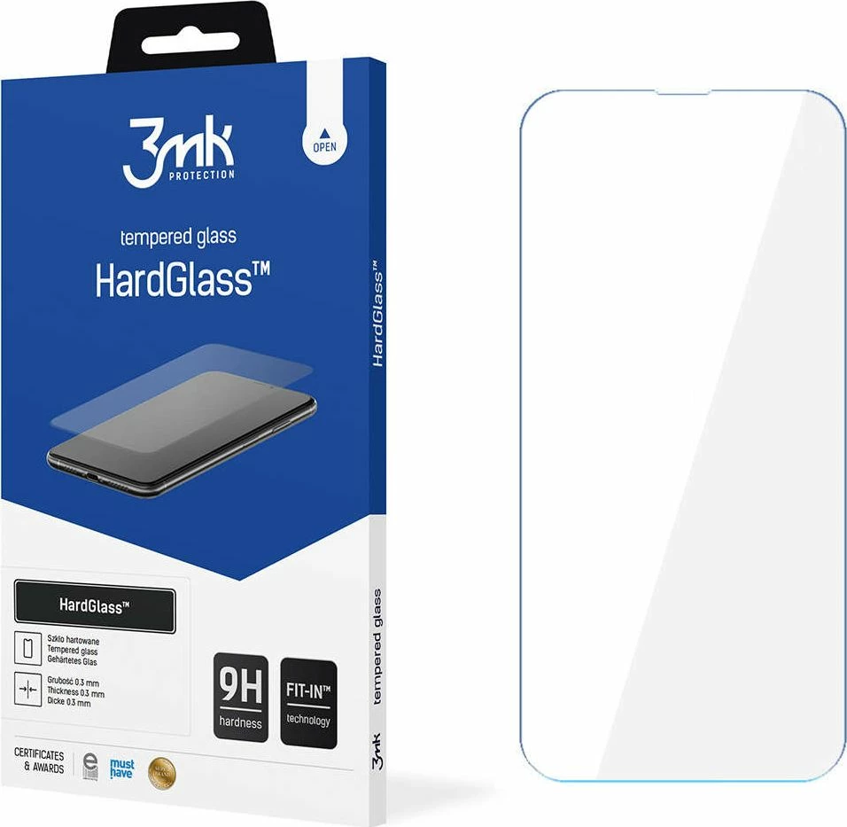 Xham i temperuar 3MK HardGlass 9H për Apple iPhone 13/13 Pro, transparent