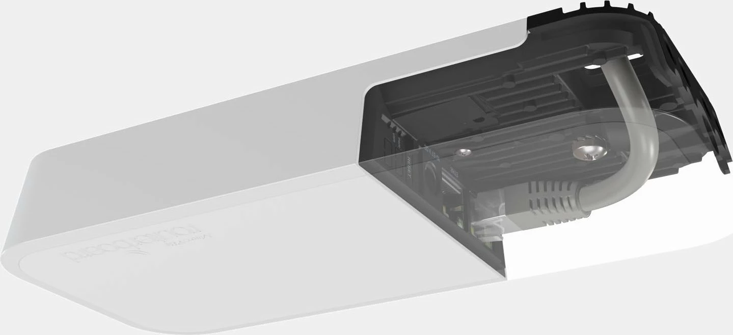 Router MikroTik wAP ax WAPG-5HAXD2HAXD, Wi‑Fi 6, 2x Gigabit Ethernet, WPA3, PoE-in, outdoor, i bardhë