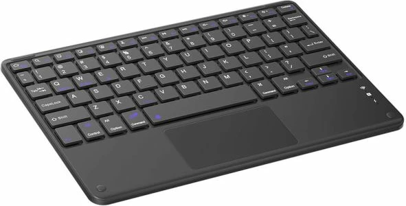Tastierë wireless Bluetooth BLACKVIEW K1 ultra-slim universale me touchpad, layout ENG, e zezë