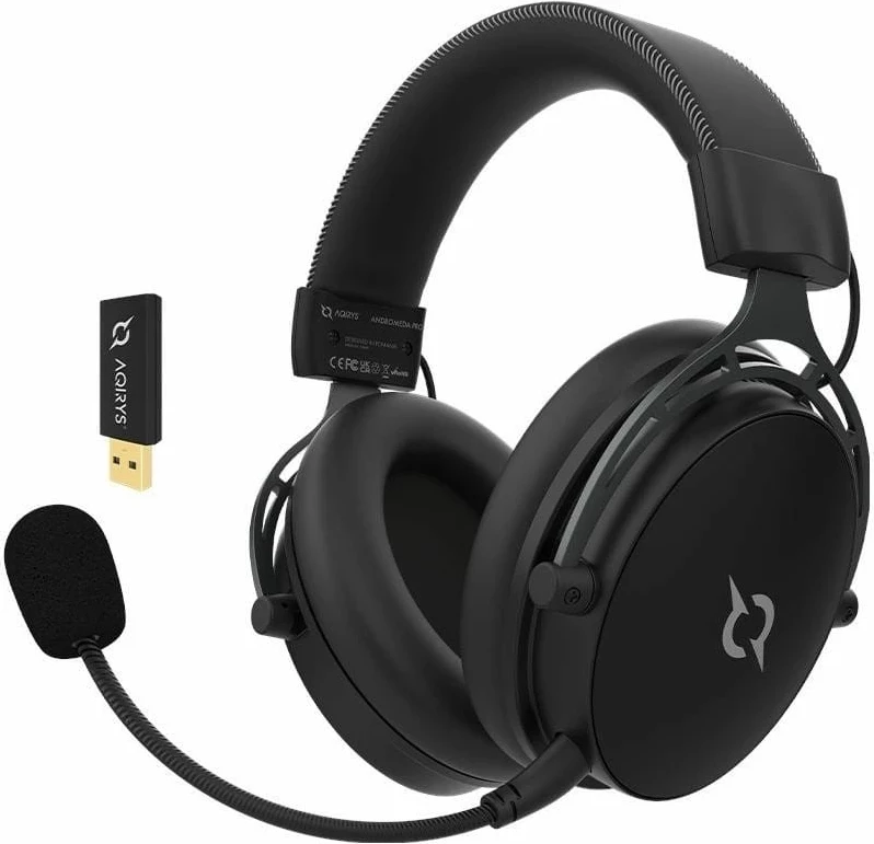 Kufje gaming wireless AQIRYS Andromeda Pro, mikrofon i ndashëm, e zezë