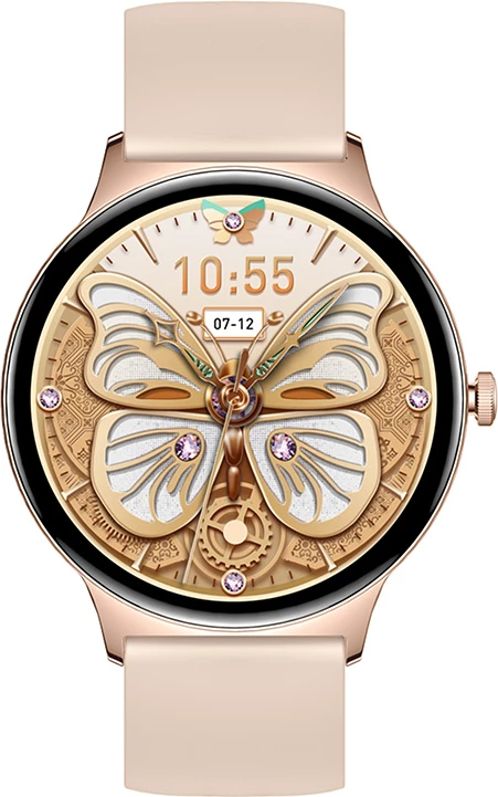 Smartwatch, Colmi, V89, 1.43" AMOLED, thirrje Bluetooth, 100+ mënyra sporti, IP67, ngjyrë ari