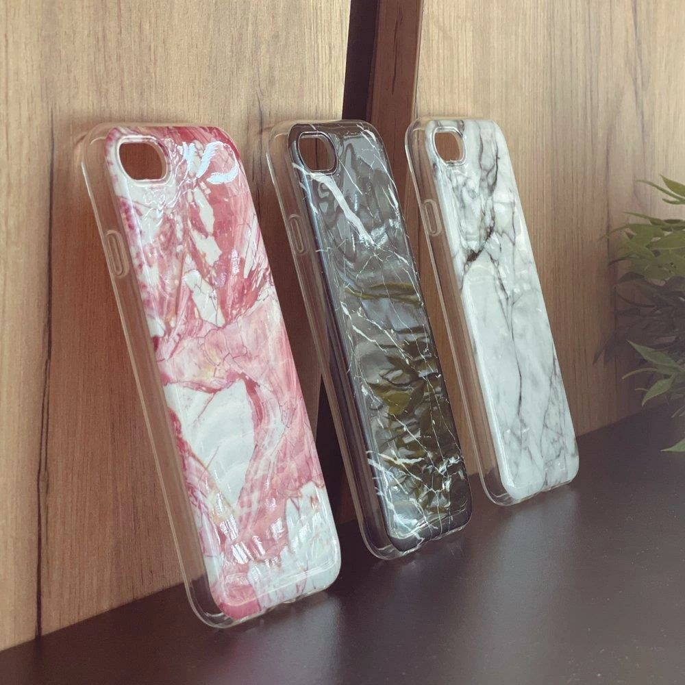 Mbështjellës Wozinsky Marble për Samsung Galaxy A03s, TPU, i bardhë