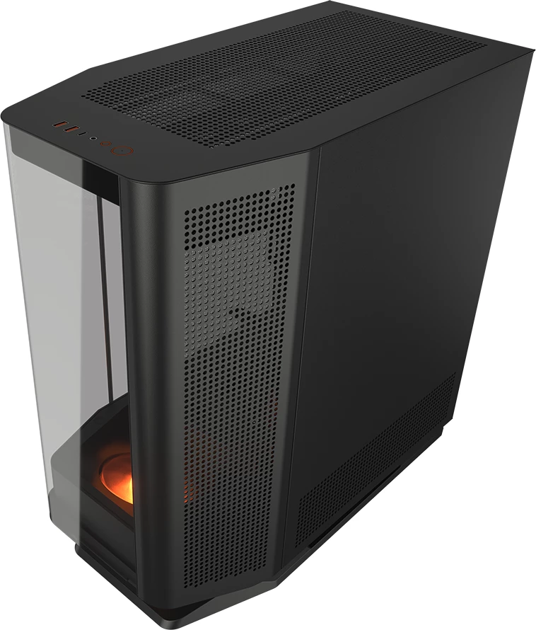 Kasë COUGAR FV270 mid tower, tempered glass, ATX, RGB, e zezë