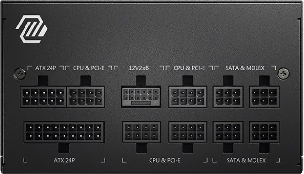 Kasë MSI MAG A850GL PCIE5, 850W, 80 PLUS Gold, Modular, E zezë