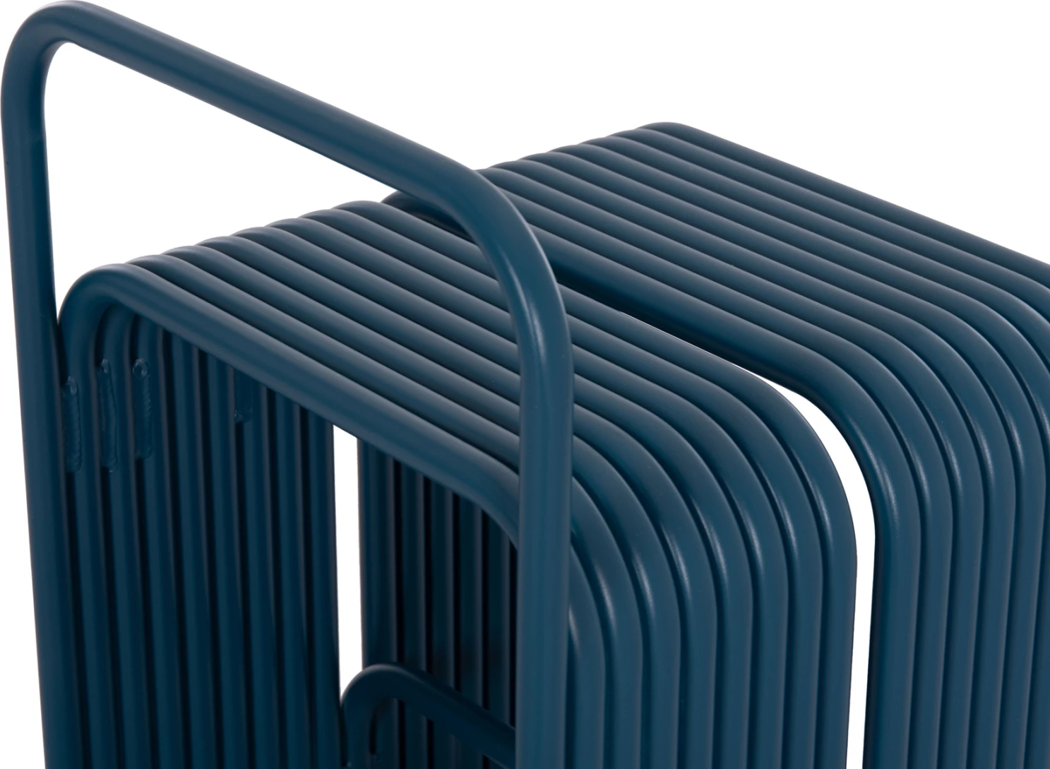 Karrige e ulët INTREPID, alumin, ngjyrë kaltër, 40x38x55Hcm