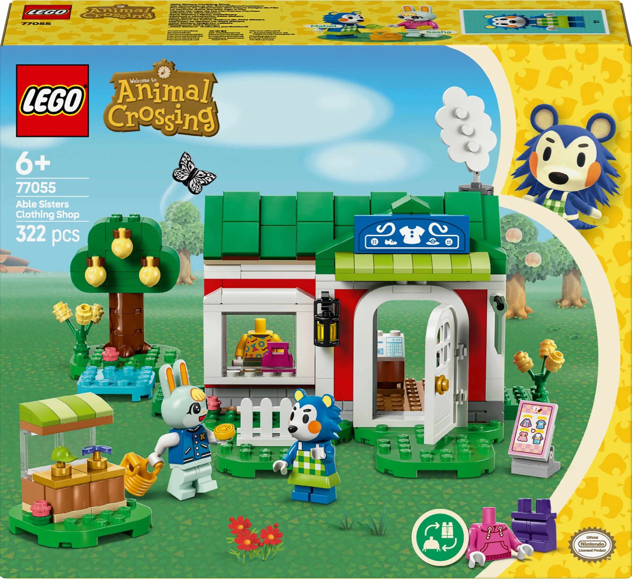 Set ndërtimi LEGO Animal Crossing 77055, 322 pjesë, shumëngjyrësh