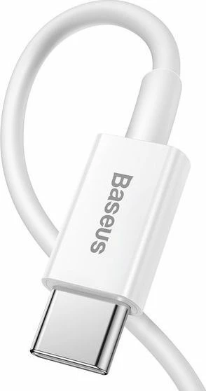 Kabllo USB-C në Lightning Baseus Superior Series 1m, e bardhë