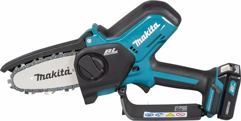 Sharrë zinxhir me bateri Makita UC100DWA01 12 V 10 cm 2 Ah blu/zezë set me 1 bateri + karikues
