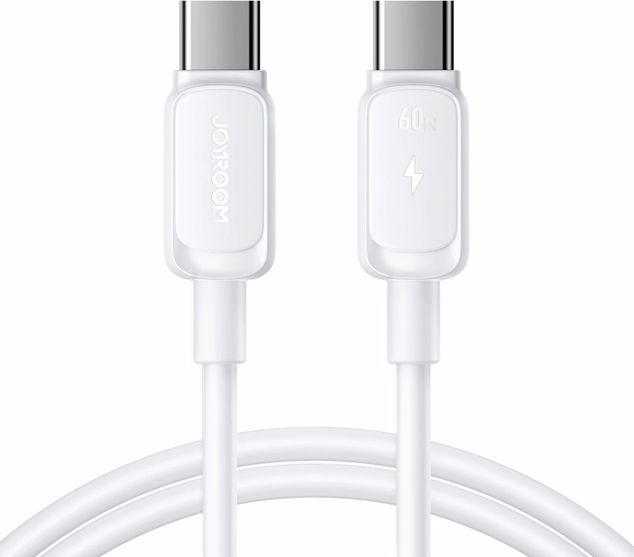 Kabllo USB-C në USB-C Joyroom S-A14 60W 3A 1.2m USB 2.0, e bardhë