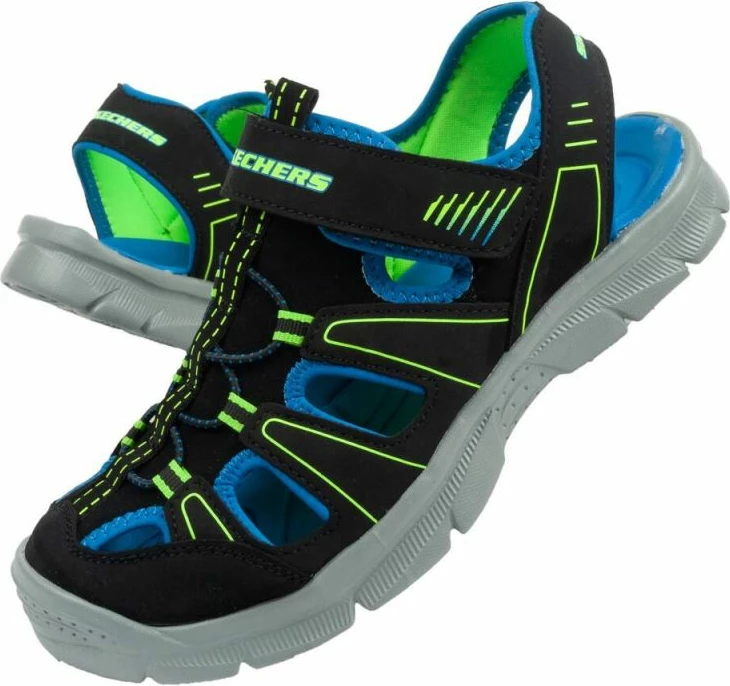 Sandale për fëmijë Skechers, të zeza