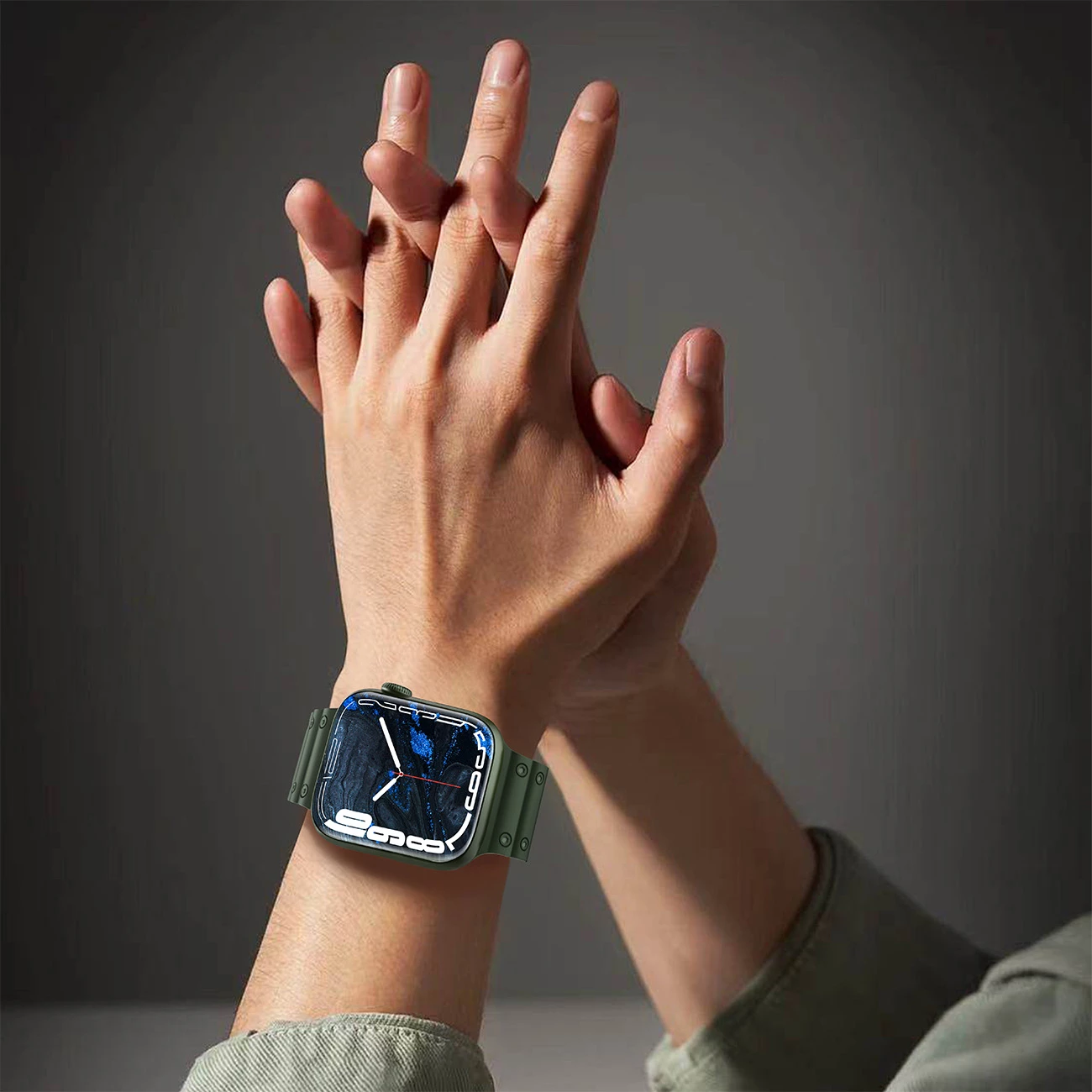 Rrip për Apple Watch Hurtel Strap Triple Protection, TPU, i bardhë