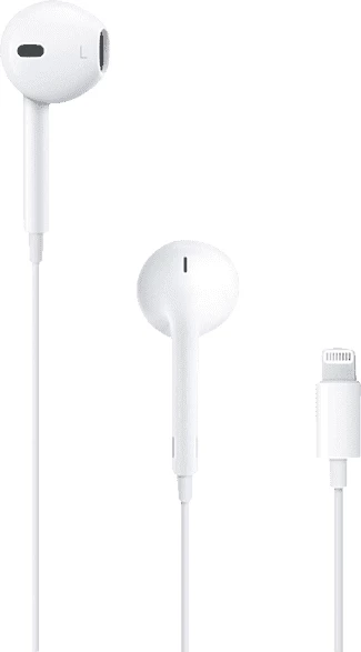 Kufje me Lightning, Apple, EarPods MMTN2ZM/A, me mikrofon dhe komandë, të bardha