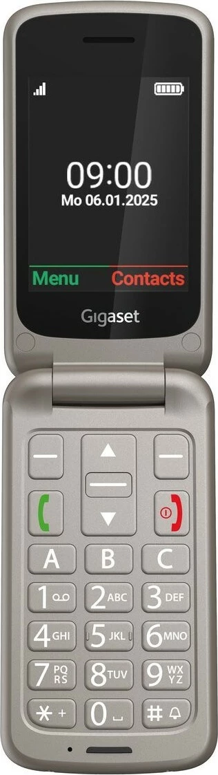 Celular Gigaset GL595 Dual SIM, 32MB RAM, 2.8", Titanium Silver