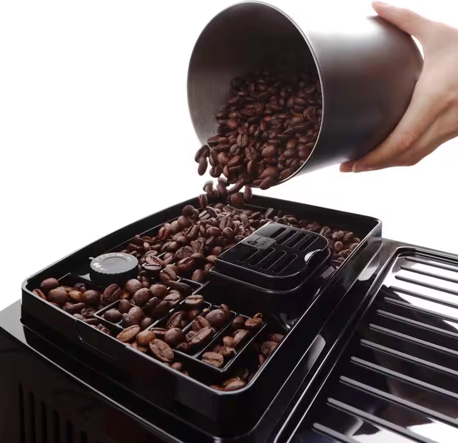 Makinë kafeje automatike DeLonghi Magnifica Start ECAM220.80.SB 15 bar, rezervuar 1.8 L, depo kokrra 250 g, panel touch, LatteCrema Hot, Argjend/zi