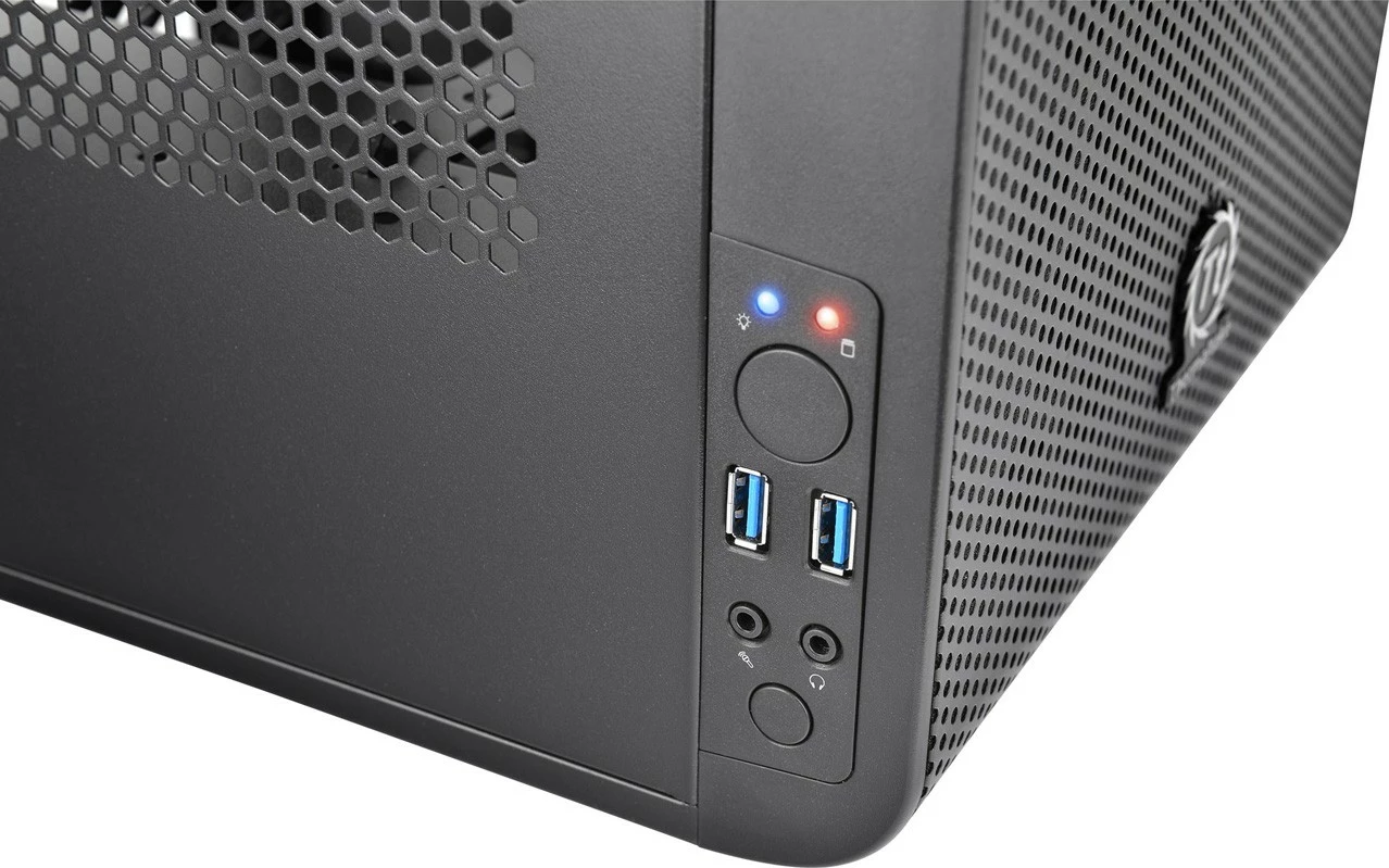 Kasë Thermaltake Core V1 Mini ITX, dritare anësore, e zezë