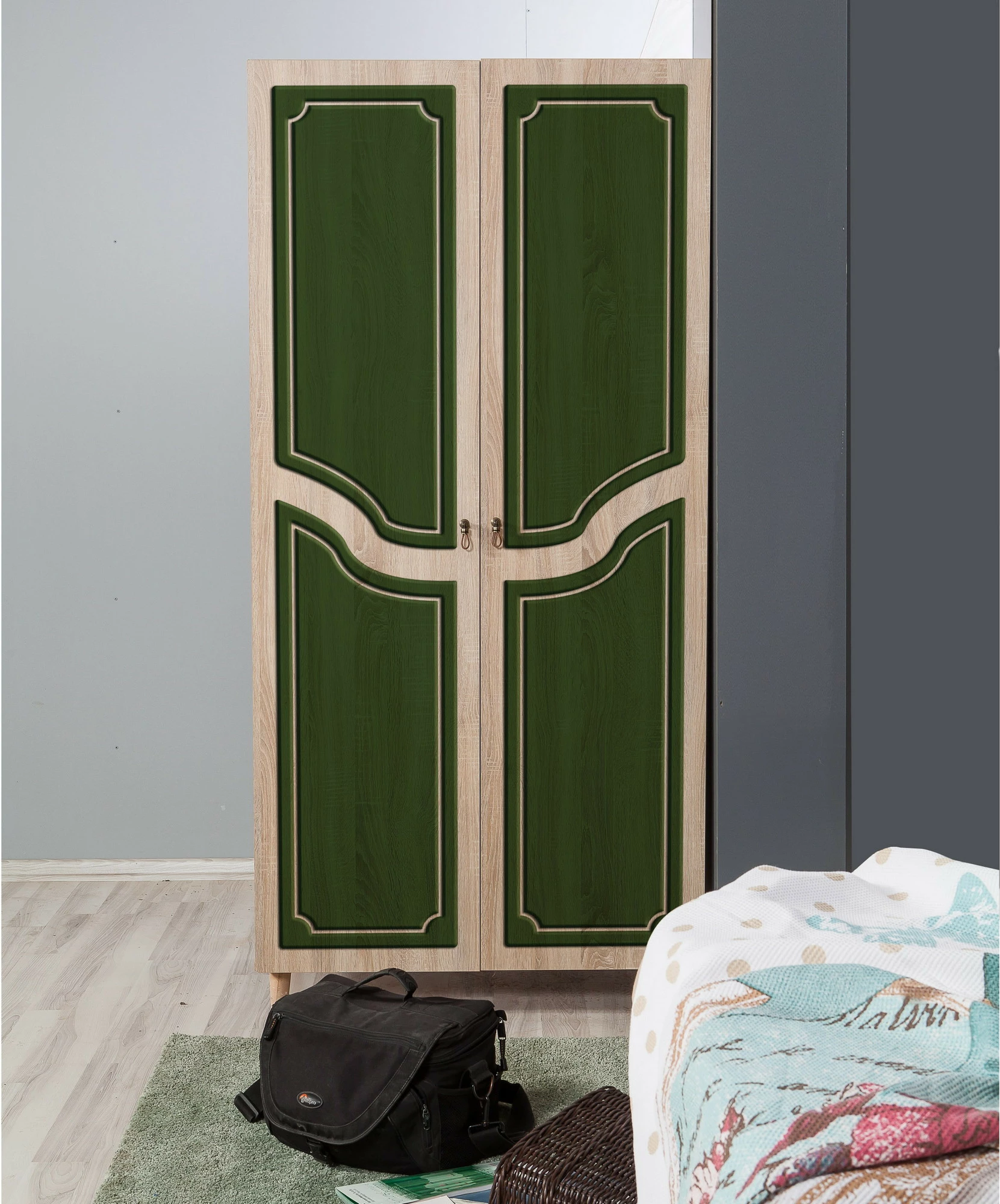 Dollap Skye Decor, stil modern, ngjyrë lisi Sonoma, 90x192x52cm