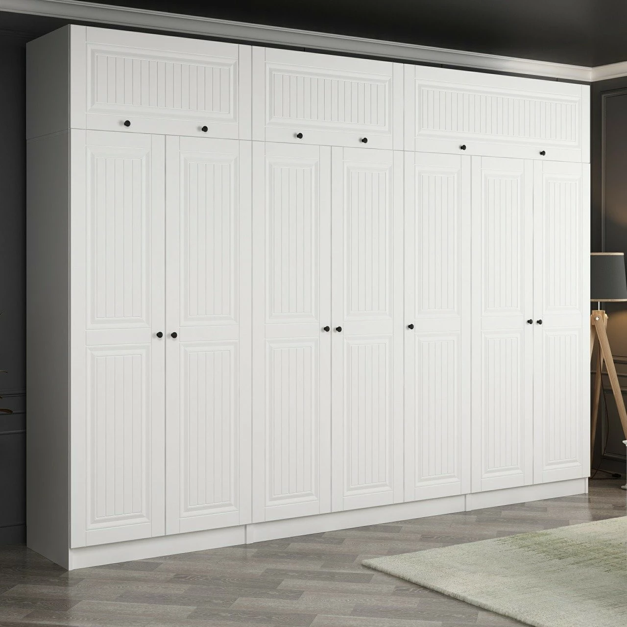 Dollap i bardhë për dhomë gjumi, Skye Decor, Kale - 5231