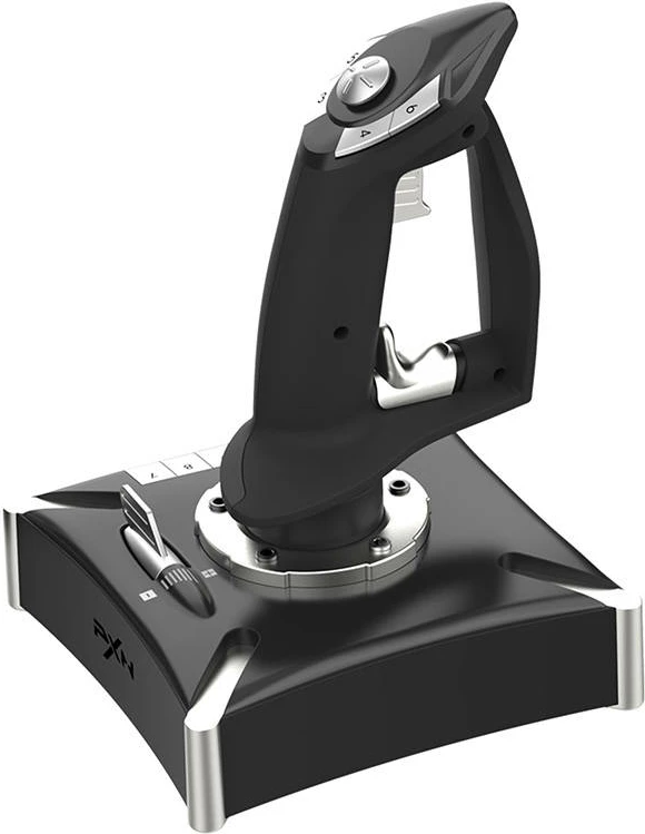 Joystick PXN PXN-2119 Pro me throttle, për PC, PS4, Xbox One, Nintendo Switch, i zi