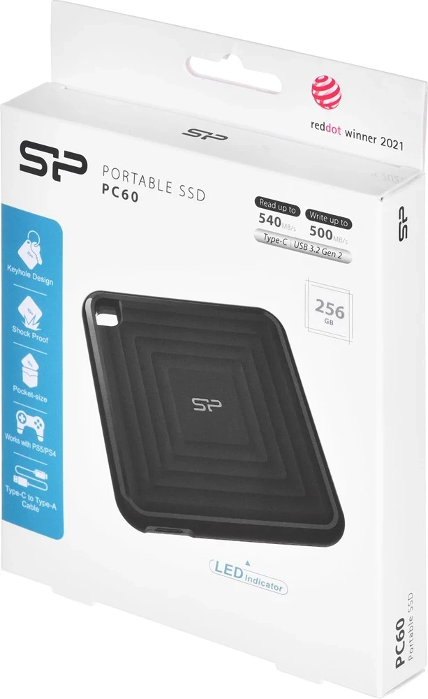SSD Portativ Silicon Power PC60 256 GB, i Zi