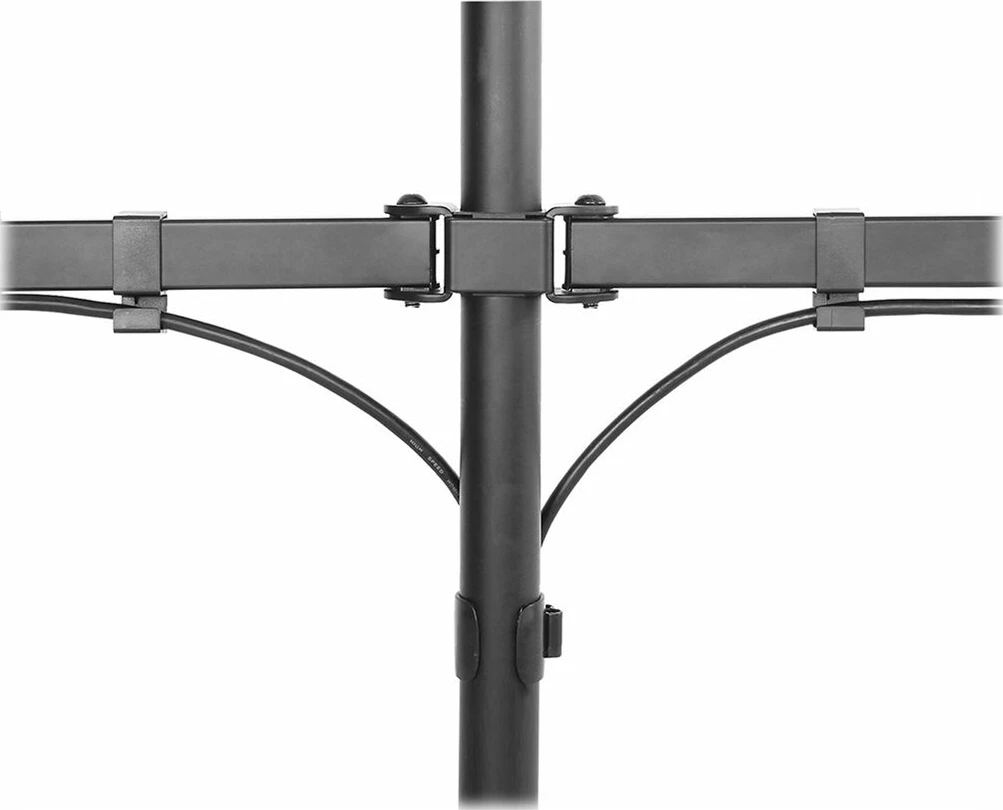 Mbajtës tavoline për dy monitorë Neomounts FPMA-D550DBLACK, i zi